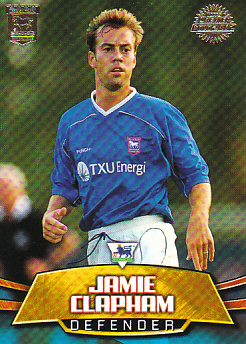 Jamie Clapham Ipswich Town 2002 Topps Premier Gold #IT7